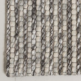 Elemental Rug Collective Silver Valencia Hand-Knotted Wool-Blend Rug