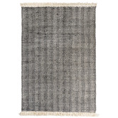 Elemental Rug Collective Black Munich Wool-Blend Rug