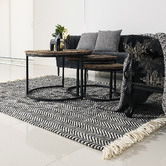 Elemental Rug Collective Black Munich Wool-Blend Rug