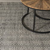 Elemental Rug Collective Black Munich Wool-Blend Rug