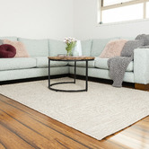 Elemental Rug Collective Beige Warsaw Hand Made Wool Rug