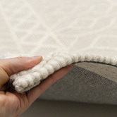 Elemental Rug Collective Ivory Palermo Hand-Woven Wool Rug