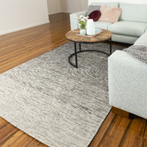 Elemental Rug Collective Charcoal Warsaw Hand Made Wool Rug