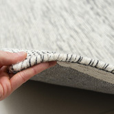 Elemental Rug Collective Charcoal Warsaw Hand Made Wool Rug
