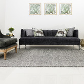 Elemental Rug Collective Black Miracle Hand-Woven Wool Rug