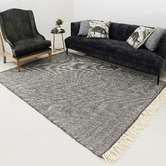 Elemental Rug Collective Black Miracle Hand-Woven Wool Rug