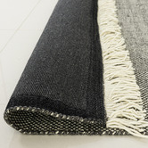 Elemental Rug Collective Black Miracle Hand-Woven Wool Rug