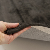 Elemental Rug Collective Black Carizza Hand-Loomed Viscose Rug