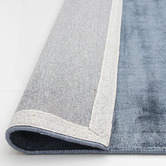Elemental Rug Collective Navy Blue Carizza Hand-Loomed Viscose Rug