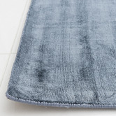 Elemental Rug Collective Navy Blue Carizza Hand-Loomed Viscose Rug