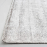 Elemental Rug Collective Silver Carizza Hand-Loomed Viscose Rug