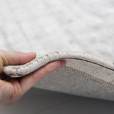 Elemental Rug Collective Silver Carizza Hand-Loomed Viscose Rug