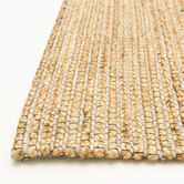 Elemental Rug Collective Natural &amp; Beige Cuba Fx Hand-Braided Jute &amp; Wool Rug