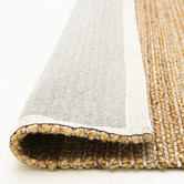 Elemental Rug Collective Natural &amp; Beige Cuba Fx Hand-Braided Jute &amp; Wool Rug