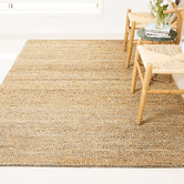 Elemental Rug Collective Natural &amp; Grey Cuba Fx Hand-Braided Jute &amp; Wool Rug