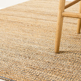 Elemental Rug Collective Natural &amp; Grey Cuba Fx Hand-Braided Jute &amp; Wool Rug