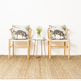 Elemental Rug Collective Natural &amp; Grey Cuba Fx Hand-Braided Jute &amp; Wool Rug