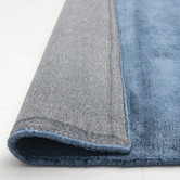Elemental Rug Collective Indigo Oulu Hand-Loomed Viscose Rug