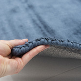 Elemental Rug Collective Indigo Oulu Hand-Loomed Viscose Rug