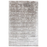 Elemental Rug Collective Silver Carizza Hand-Loomed Viscose Rug