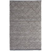Elemental Rug Collective Trunk Grey Crossroads Flat-Woven Wool-Blend Rug