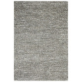 Elemental Rug Collective Grey Valencia Flat-Woven Wool Rug