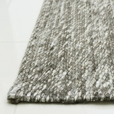 Elemental Rug Collective Grey Valencia Flat-Woven Wool Rug
