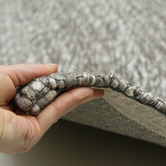 Elemental Rug Collective Grey Valencia Flat-Woven Wool Rug