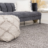 Elemental Rug Collective Grey Valencia Flat-Woven Wool Rug