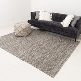 Elemental Rug Collective Grey Valencia Flat-Woven Wool Rug