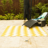 Elemental Rug Collective Chevron Power-Loomed Outdoor Rug