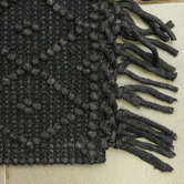Elemental Rug Collective Black Kasbah Flat-Woven Wool Rug