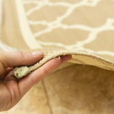 Elemental Rug Collective Cream &amp; Beige Trellis Power-Loomed Outdoor Rug