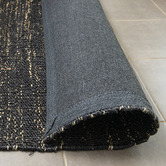 Elemental Rug Collective Charcoal Space Dye Flat-Woven Jute Rug