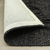 Elemental Rug Collective Black Kasbah Flat-Woven Wool Rug