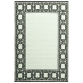 Elemental Rug Collective Bordered Power-Loomed Outdoor Rug