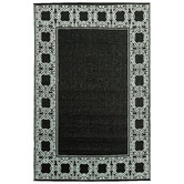 Elemental Rug Collective Bordered Power-Loomed Outdoor Rug