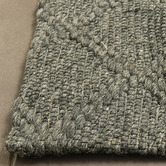 Elemental Rug Collective Charcoal Rox Flat-Woven Wool-Blend Rug