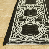Elemental Rug Collective Bordered Power-Loomed Outdoor Rug