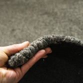 Elemental Rug Collective Charcoal Rox Flat-Woven Wool-Blend Rug