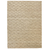 Elemental Rug Collective Beige Crossroads Homer Flat-Woven Wool-Blend Rug
