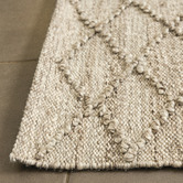 Elemental Rug Collective Beige Crossroads Homer Flat-Woven Wool-Blend Rug