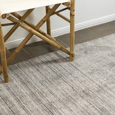 Elemental Rug Collective Grey Hand-Knotted Bamboo Silk &amp; Wool Rug