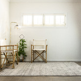Elemental Rug Collective Grey Hand-Knotted Bamboo Silk &amp; Wool Rug