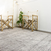 Elemental Rug Collective Grey Hand-Knotted Bamboo Silk &amp; Wool Rug