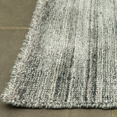 Elemental Rug Collective Grey Hand-Knotted Bamboo Silk &amp; Wool Rug