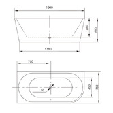 Roma Bathroom Blaze Gloss White Acrylic Corner Bath