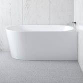 Roma Bathroom Blaze Gloss White Acrylic Corner Bath