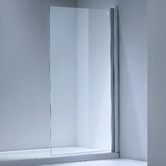 Roma Bathroom Tallow 800 x 1420mm Chrome Semi-frameless Bath Shower Screen