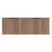 Roma Bathroom Reedon 1200mm Woodgrain Wall Hung Single Vanity with Ceramic Countertop
